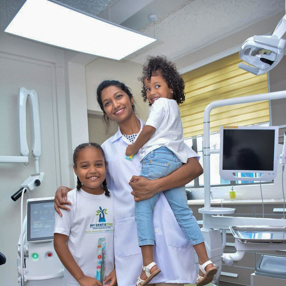 Dr Deeksha Abelak with kids | My Dentistree